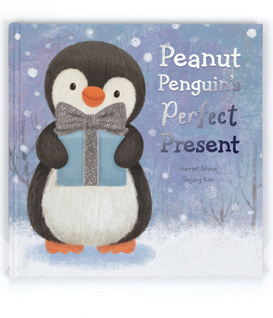 Jellycat Peanut Penguin’s Perfect Present Book