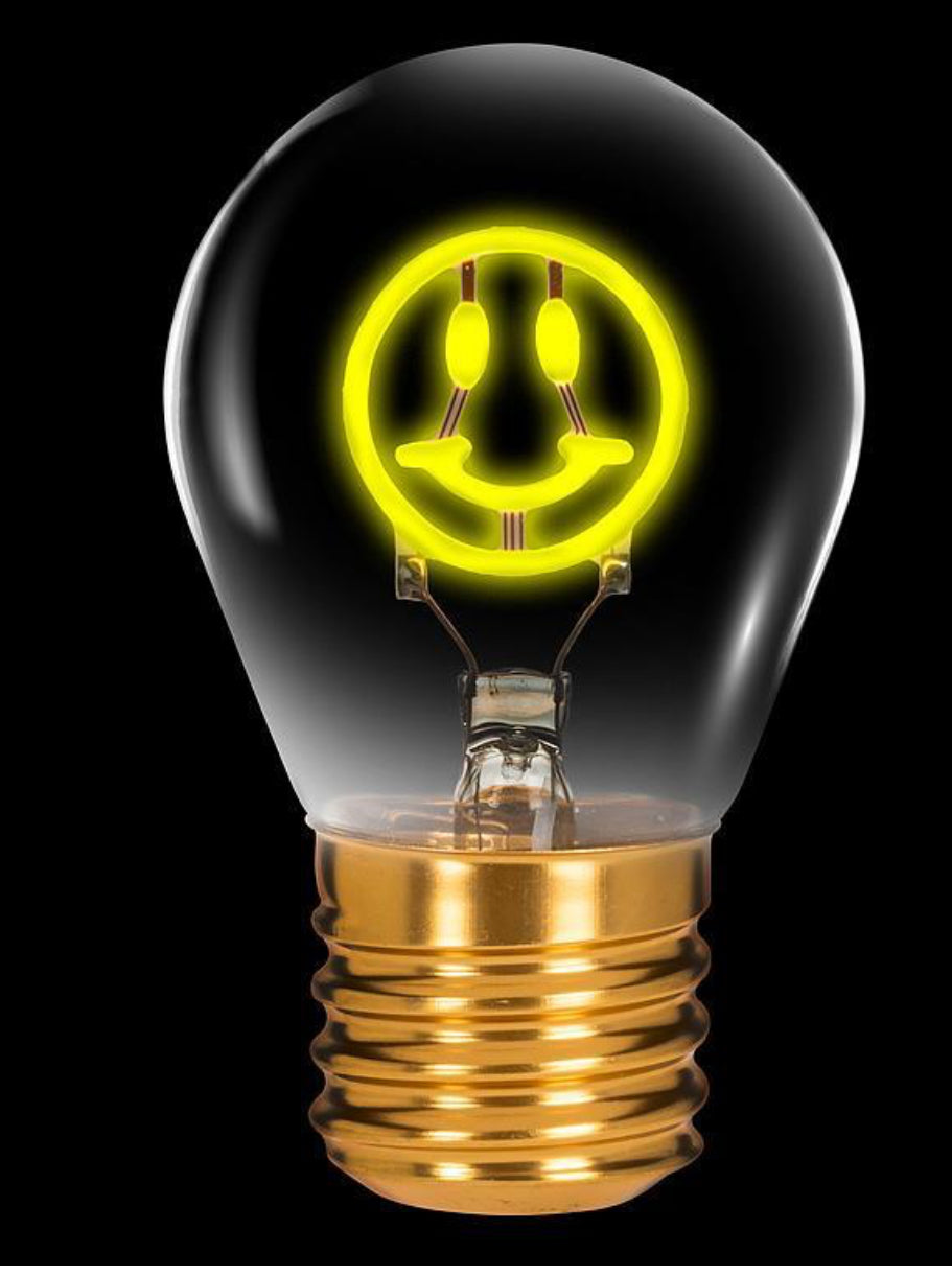 LED Mini Smiley Face Neon Light