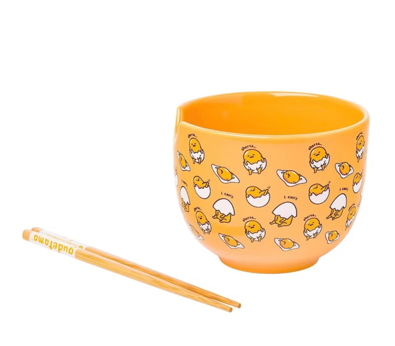 Gudetama Ramen Bowl With Chopsticks