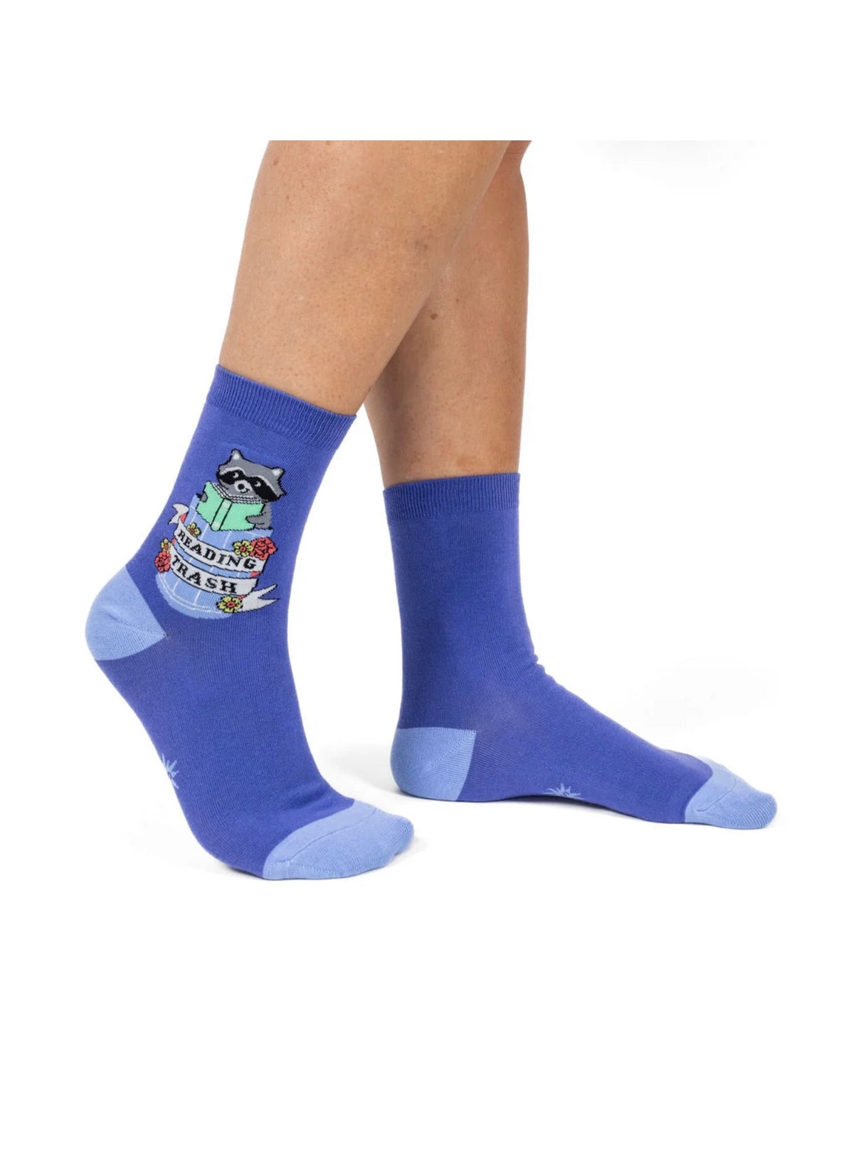 SOCK IT TO ME Women’s Crew Socks Reading Trash