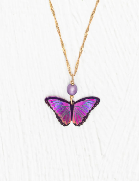 Holly Yashi Bella Butterfly Pendant Necklace