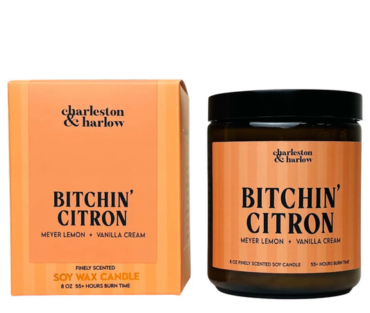 Charleston & Harlow Bitchin’ Citron Scented Soy Candle