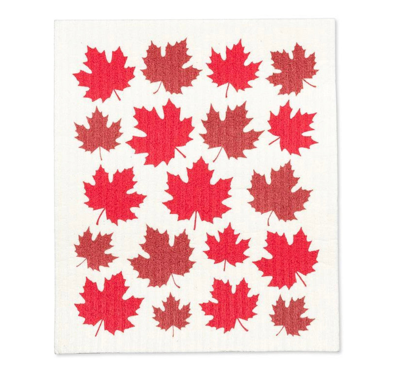 Maple Leaves Tea Towel and Swedish Cloth set