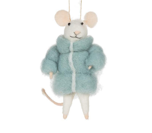 Puffy Parka Mouse Ornament