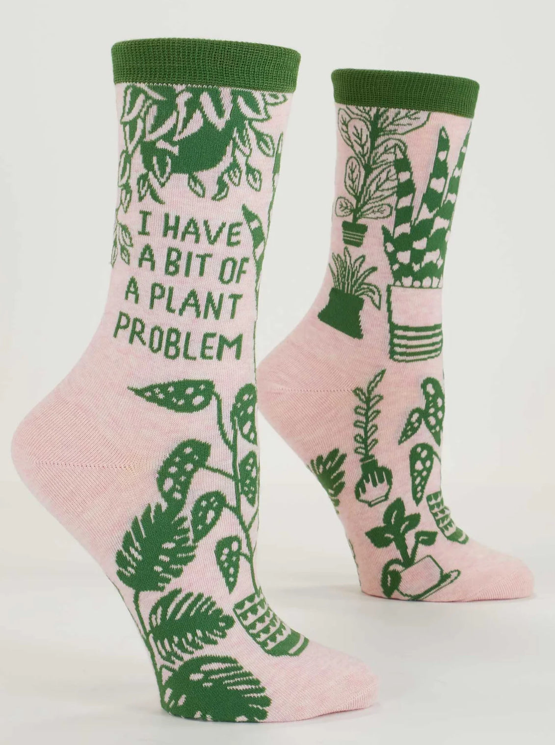 Blue Q Women’s Plant Problem Crew Socks