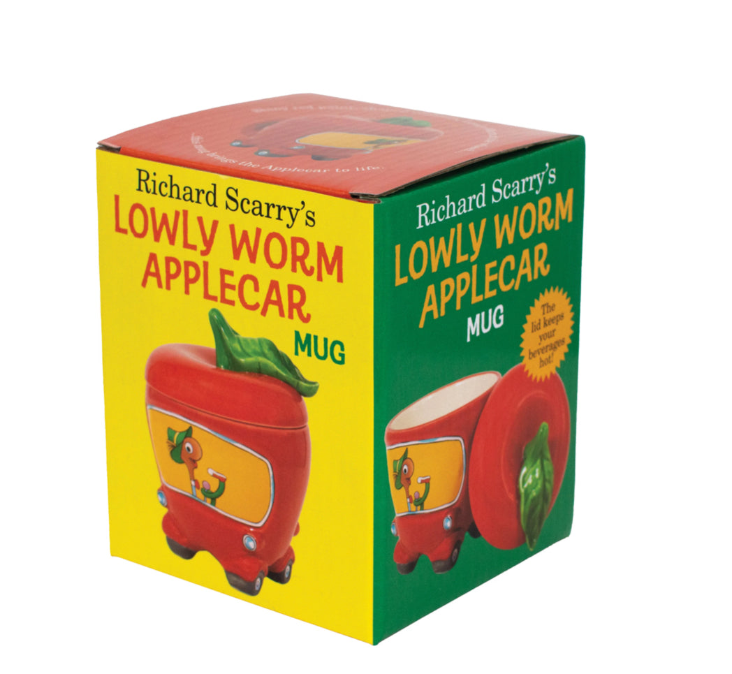 Unemployed Philosophers Guild 
Richard Scarry Lowly Worm Applecar Mug