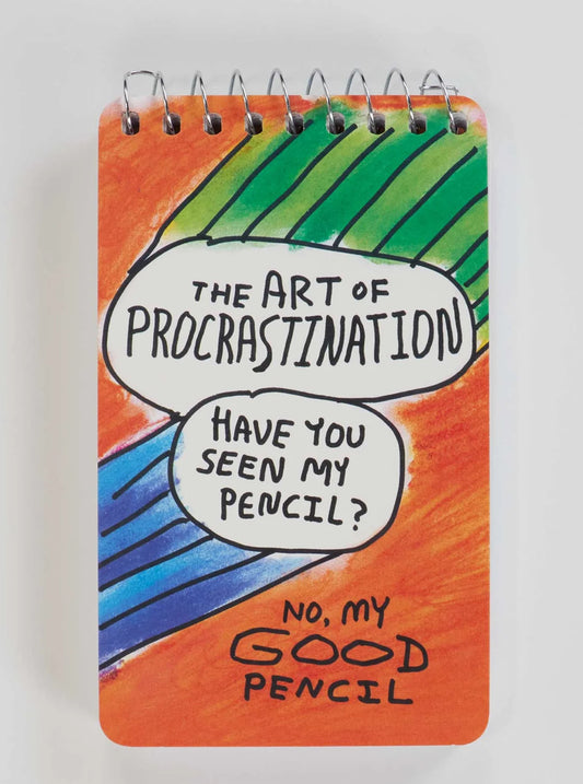 Blue Q 3x5 Spiral Notepad Procrastination