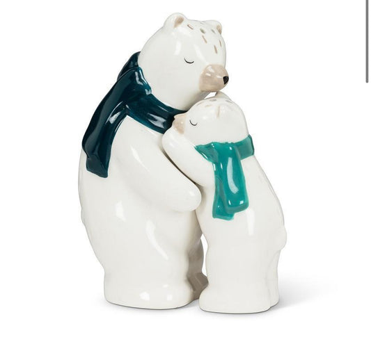 Hugging Polar Bears Salt & Pepper Shakers