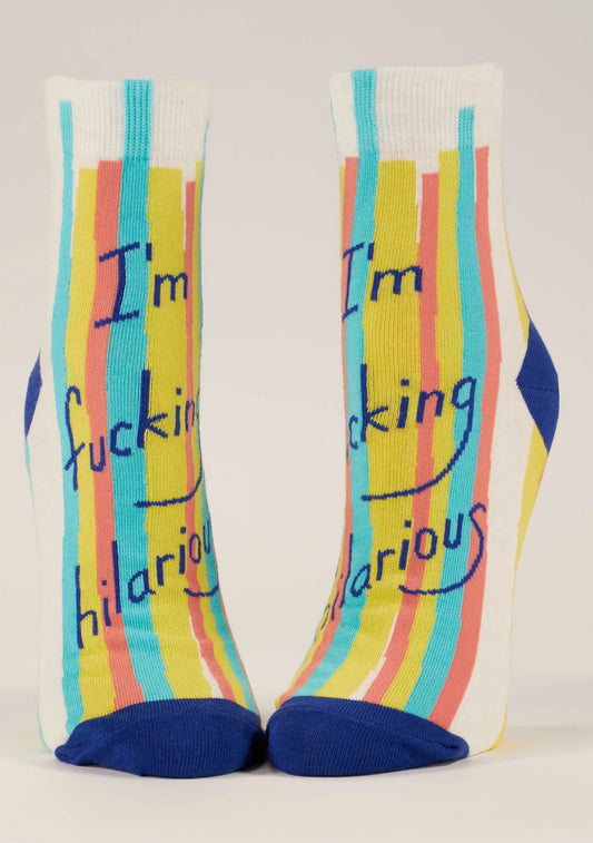 Blue Q Women’s Fucking Hilarious Ankle Socks