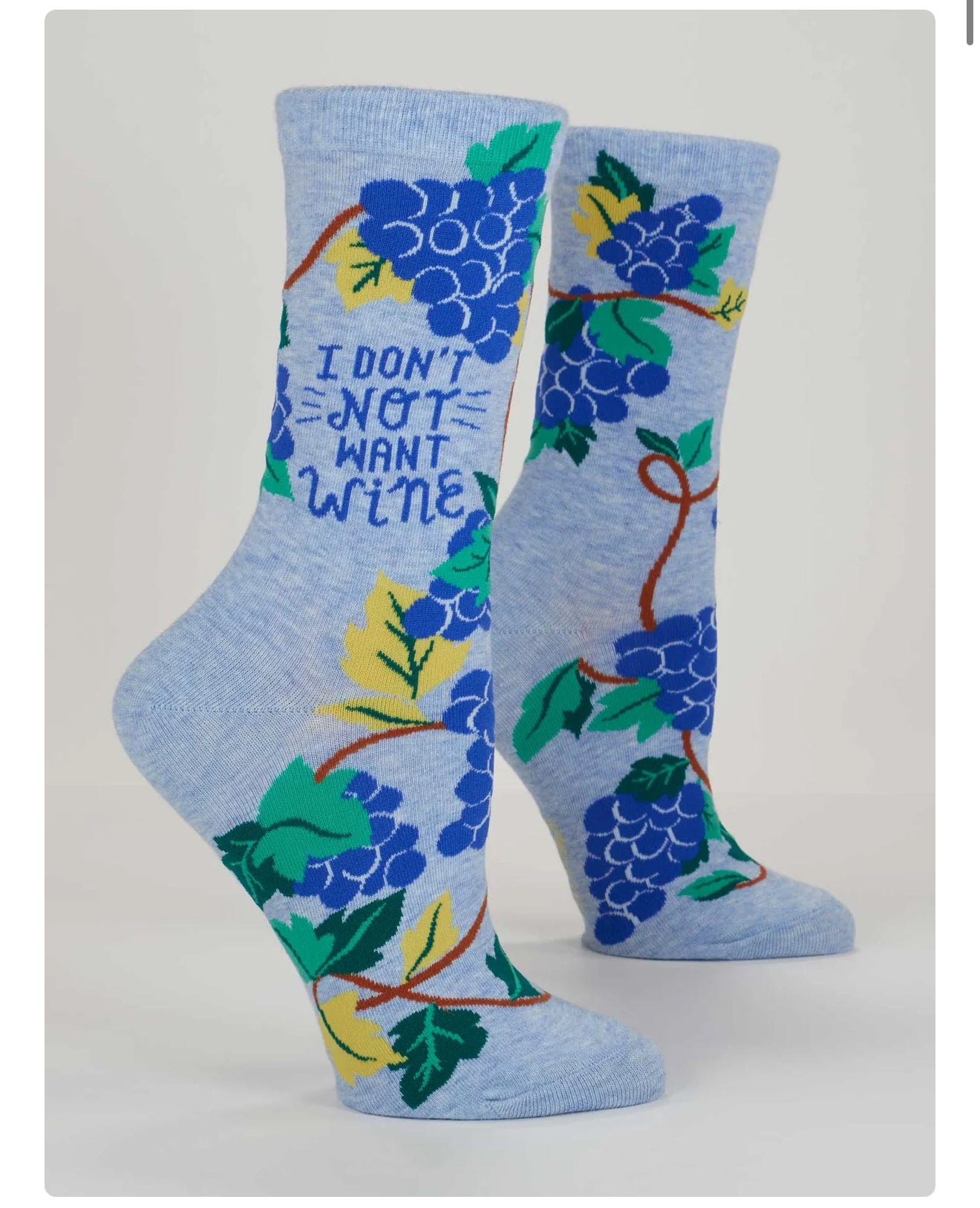 Blue Q Women’s I Don’t want Wine Socks