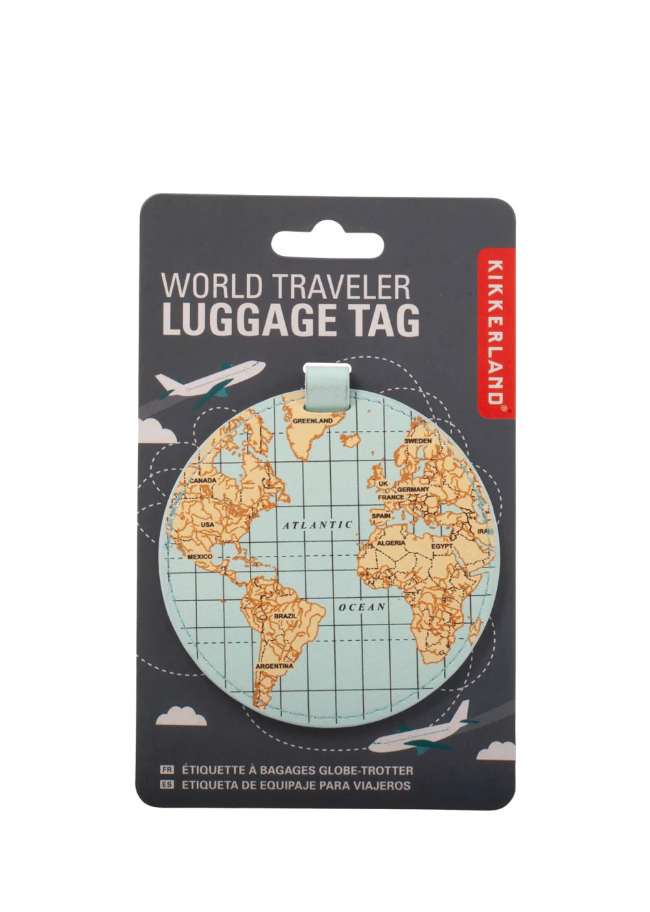 Kikkerland World Luggage Tag