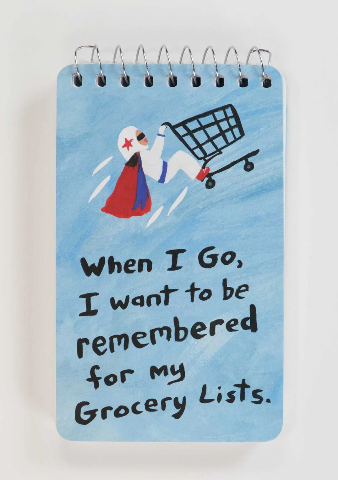 Blue Q 3x5 Spiral Notepad Grocery List