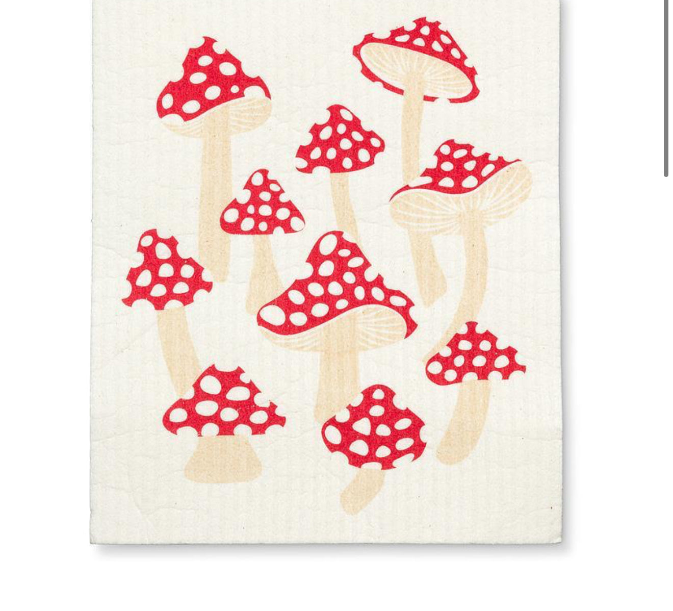 Mushrooms Dishcloth & Kitchen Towel Set