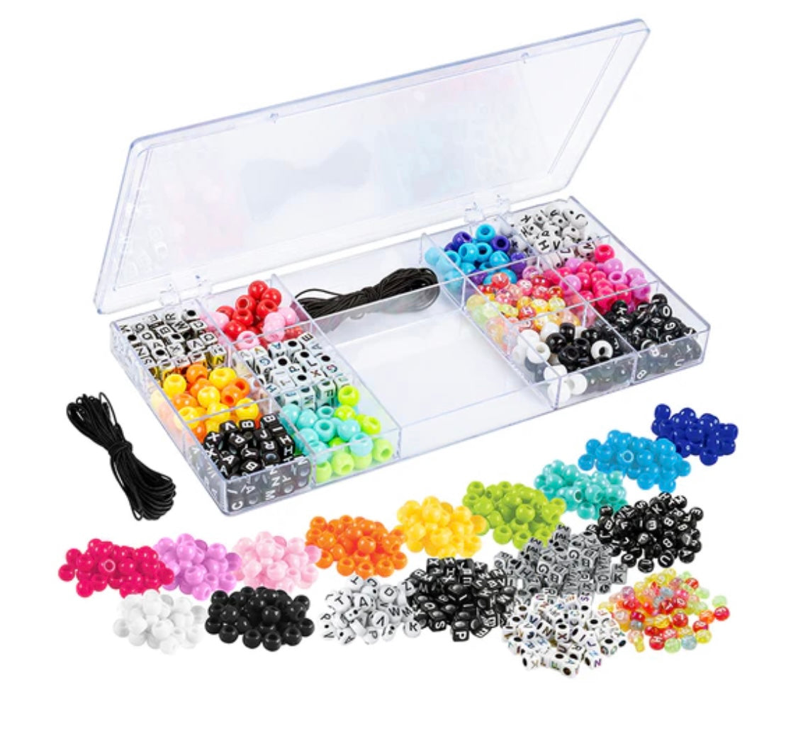 Just My Style Alphabet Beads D.I.Y. Bracelet Making Studio, Makes 50+  Bracelets, Includes Storage Case, Ages 6+ - Walmart.com