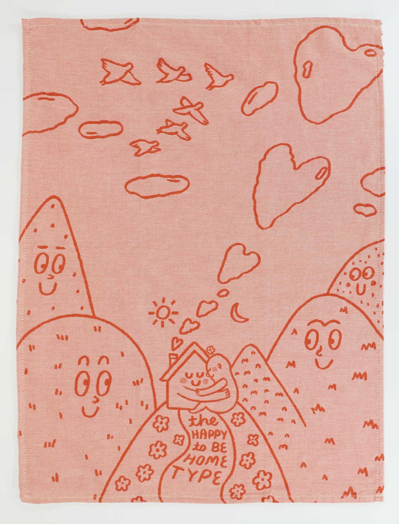 Blue Q Woven Tea Towel Happy to Be Home