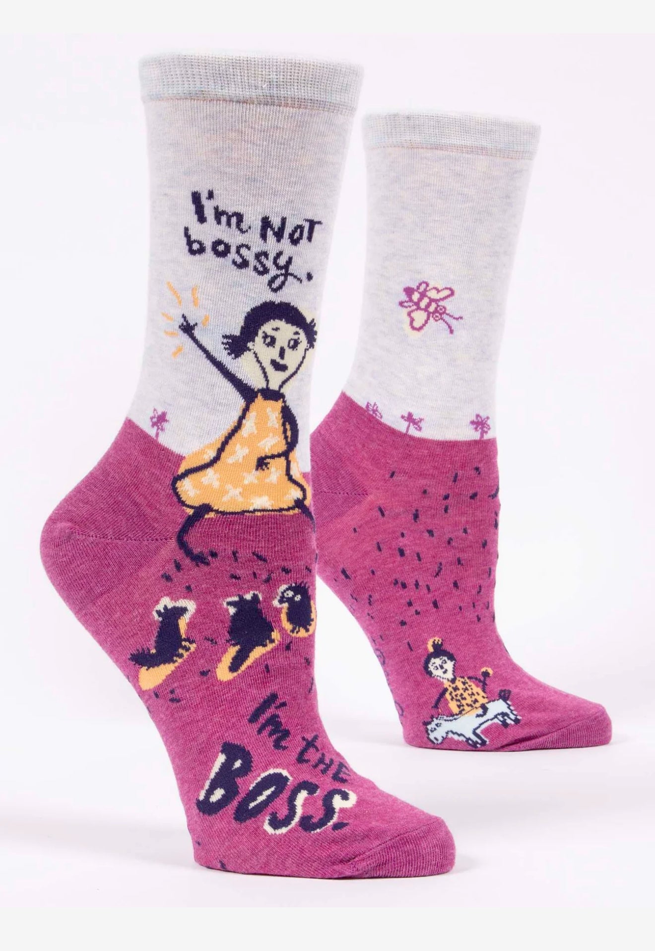 Blue Q Women’s I’m Not Bossy Crew Sock