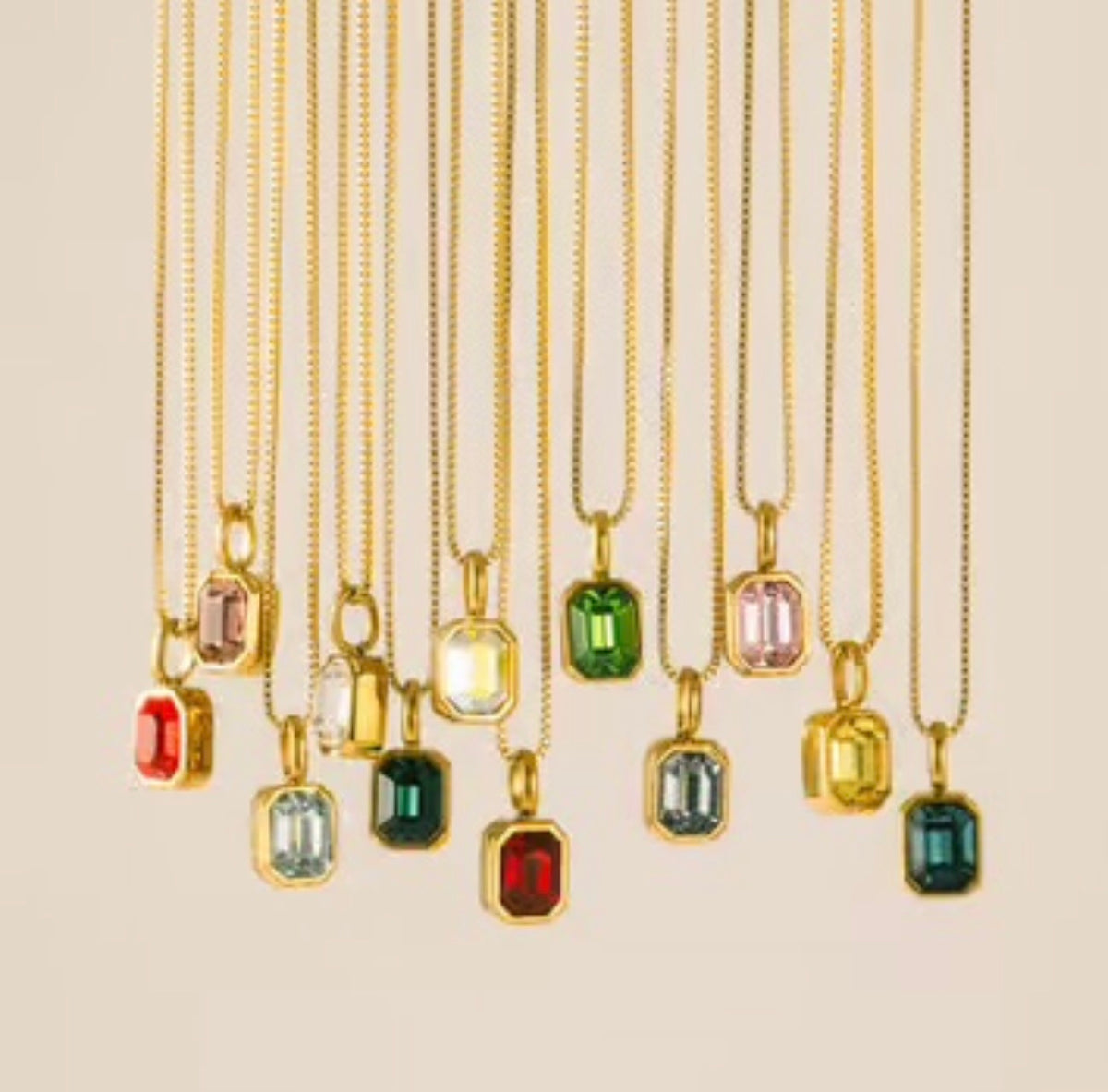 Lover’s Tempo Birthstone Gold Necklace