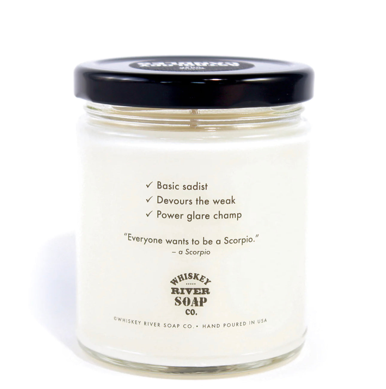 Whiskey River Astrology Candle Scorpio