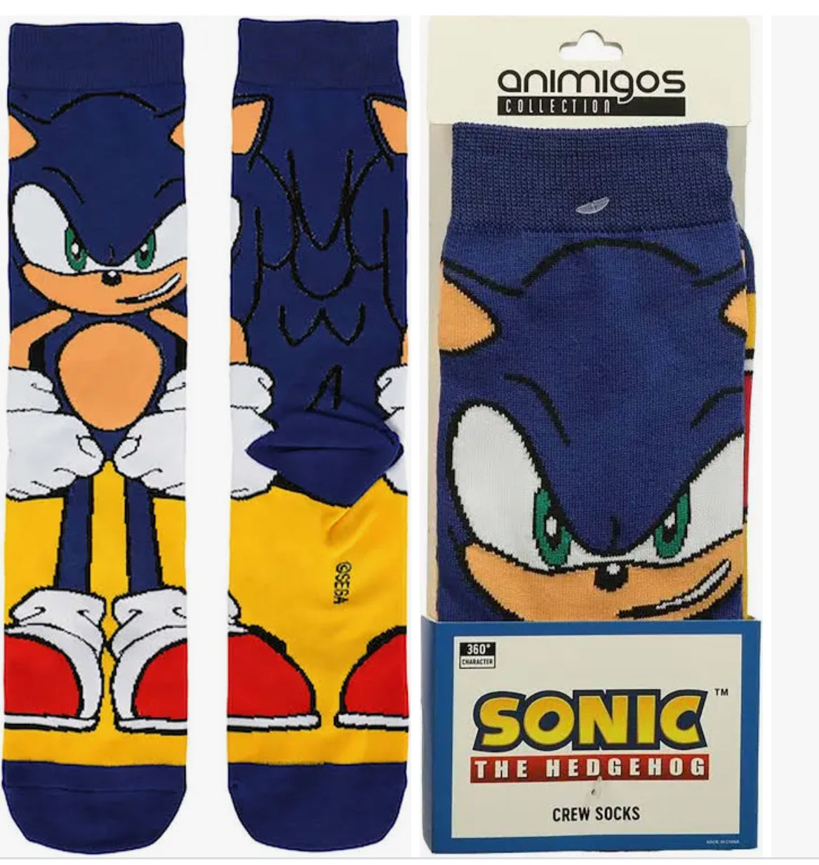 Sonic The Hedgehog Socks