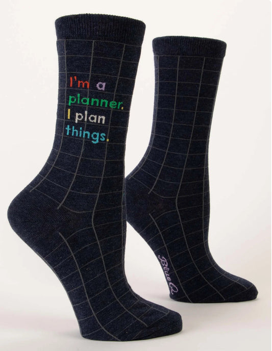 Blue Q Women’s Planner Crew Socks