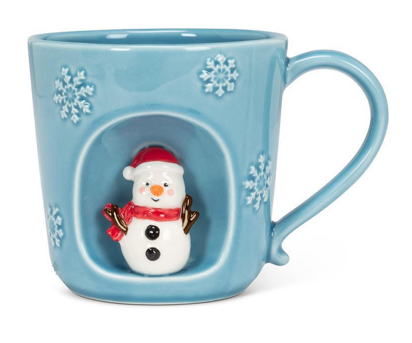 Snowflake Mug with Snowman