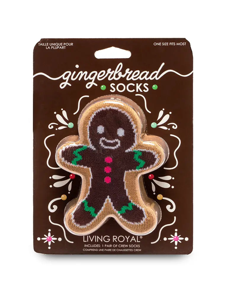 Living Royal Gingerbread Man Socks