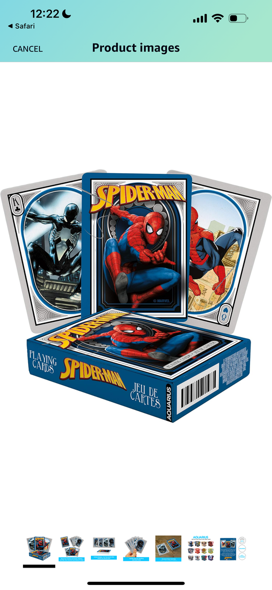 Marvel Spiderman Playing Cards