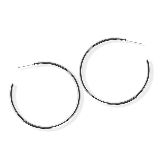 jj+rr Large Slim Hoop Earring