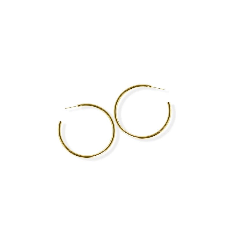 jj+rr Medium Slim Hoop Earring
