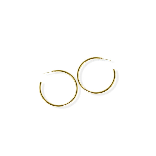 jj+rr Medium Slim Hoop Earring