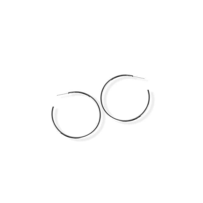 jj+rr Medium Slim Hoop Earring