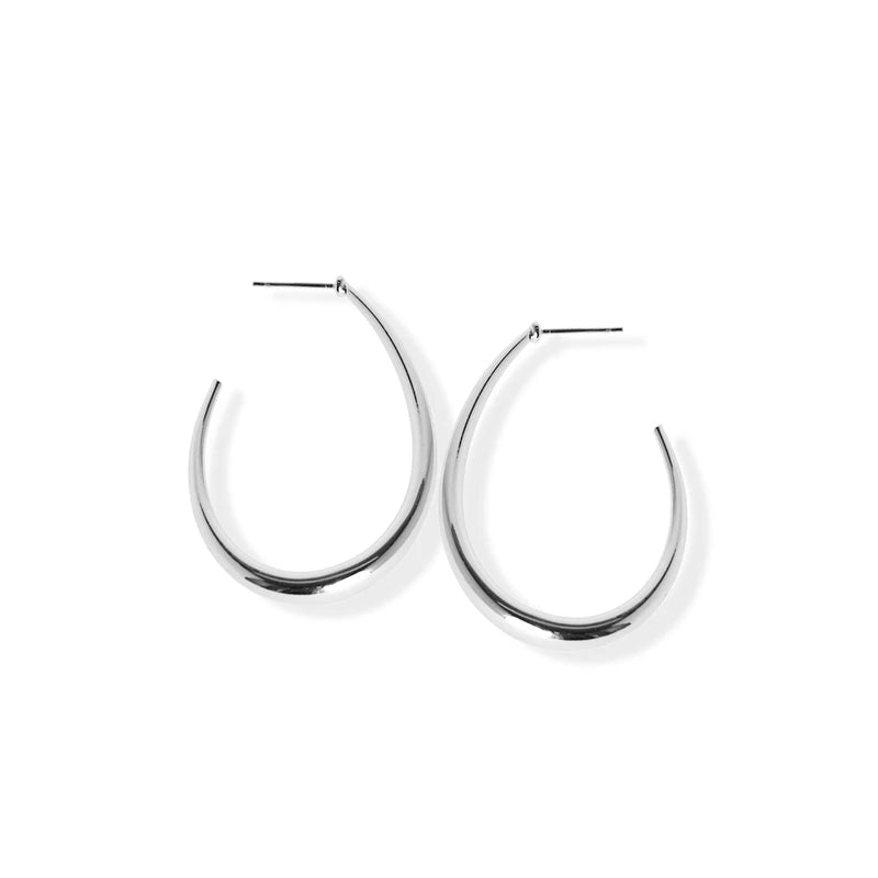 jj+rr Crescent Hoop Earring