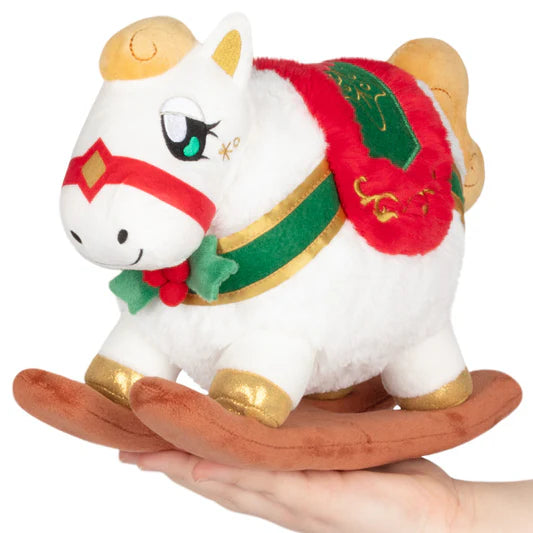 Mini Squishable Festive Rocking Horse