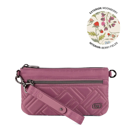 Lug XL Super Metro Wristlet Moonberry
