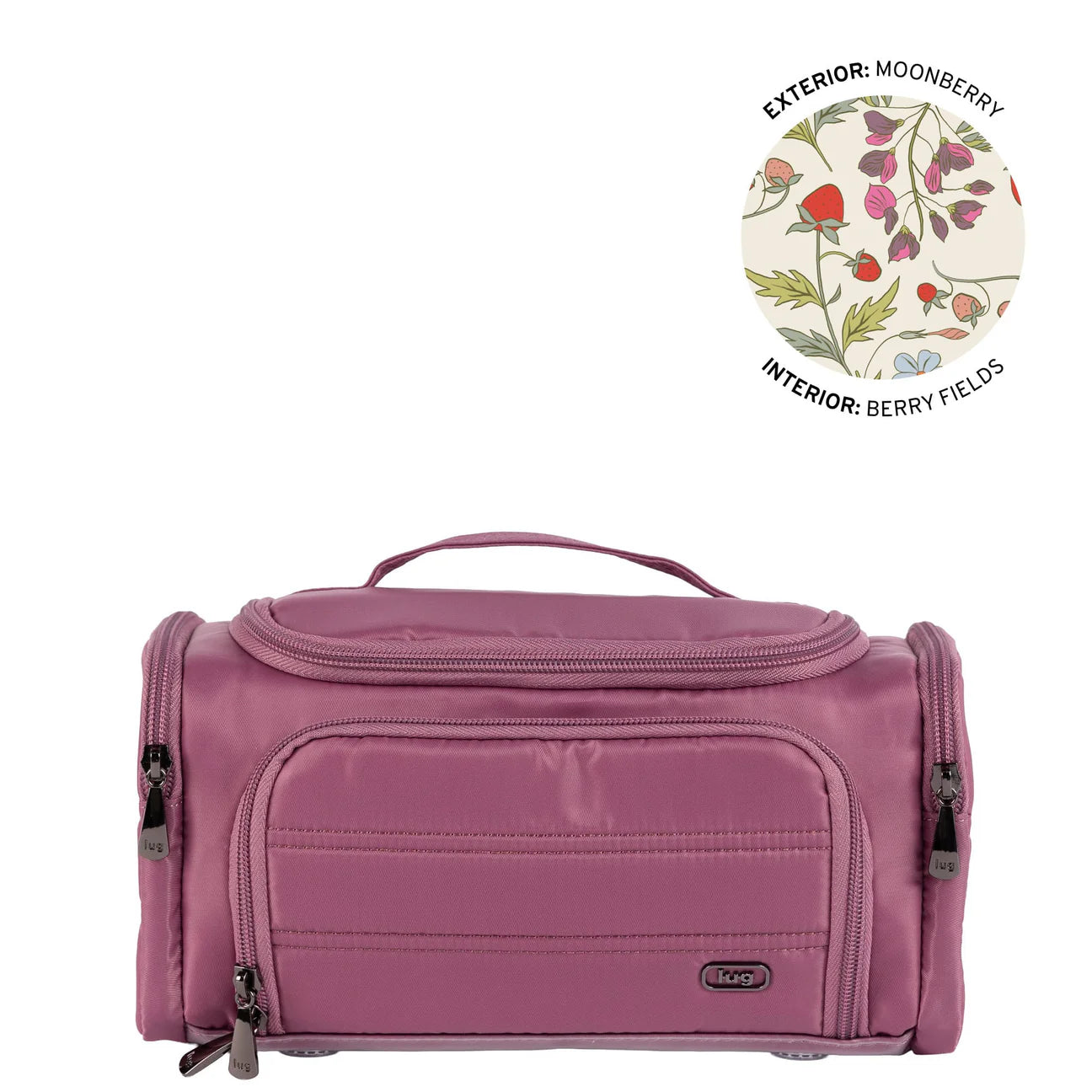 Lug Medium Trolley Toiletries Bag Moonberry