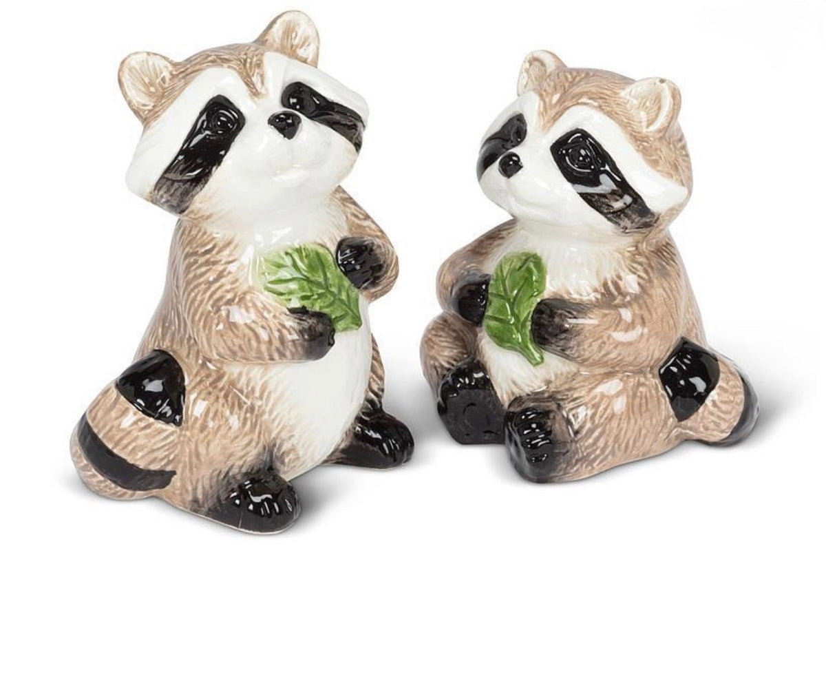 Salt & Pepper Shaker Raccoons