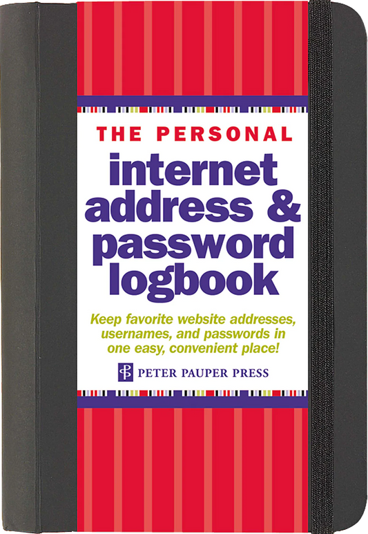 Internet Address & Password Logbook