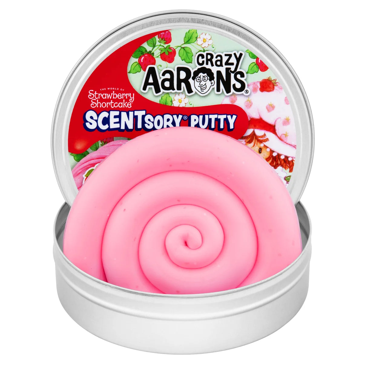 Crazy Aarons Strawberry Shortcake Thinking Putty