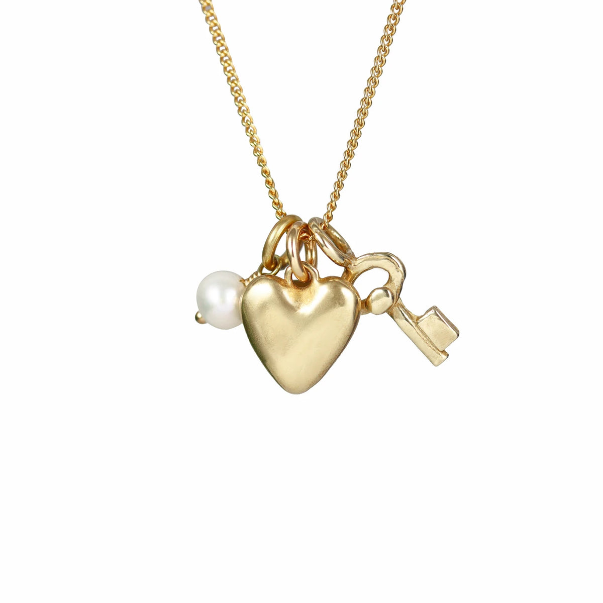 Marmalade Key To My Heart Cluster Necklace
