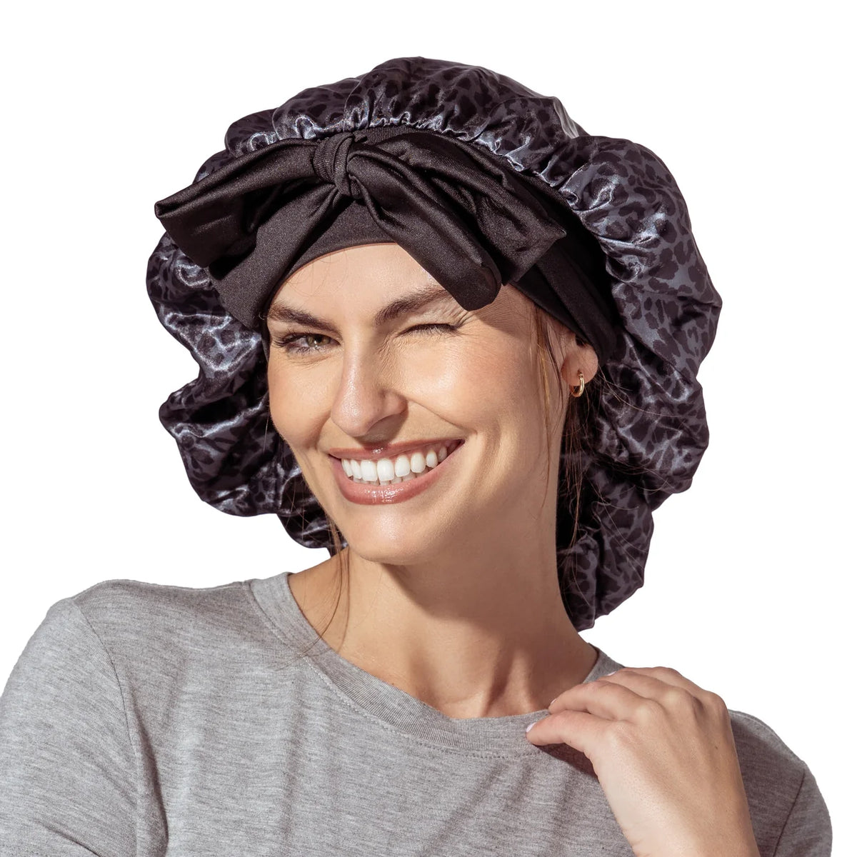 Lemon Lavender Satin Sleep Bonnet