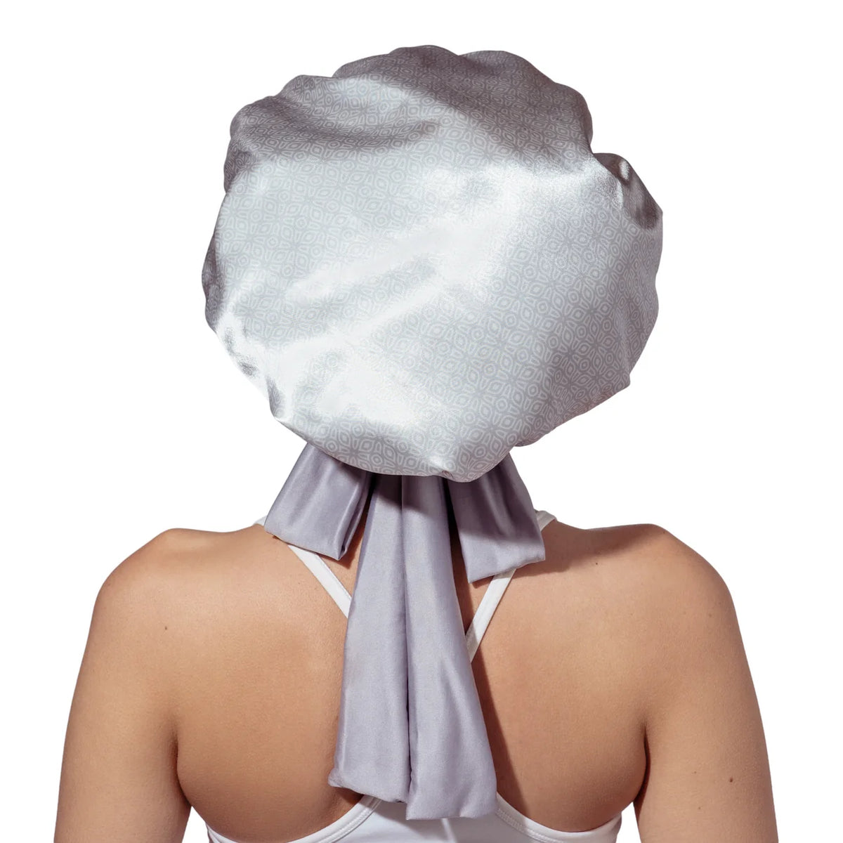 Lemon Lavender Satin Sleep Bonnet