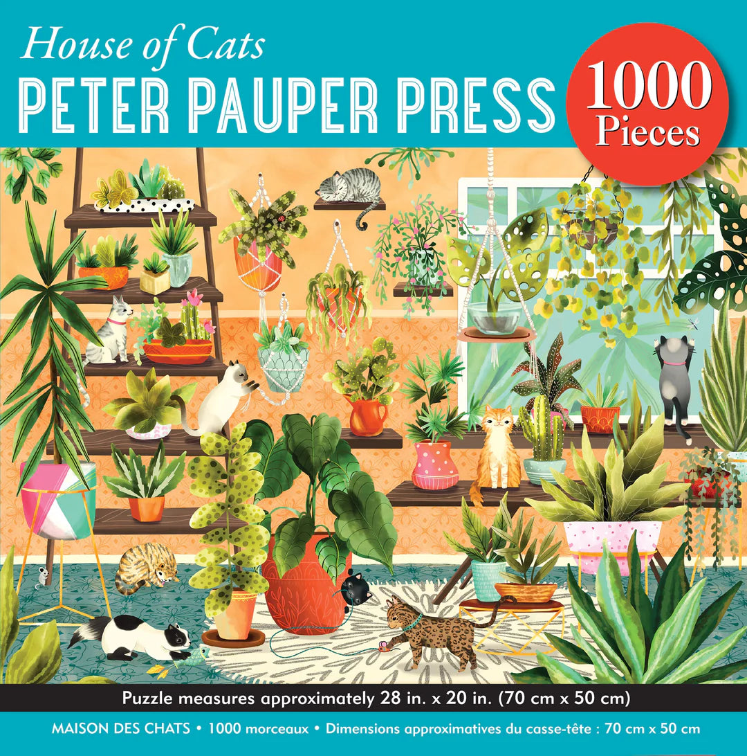 Peter Pauper House of Cats Puzzle 1000pc