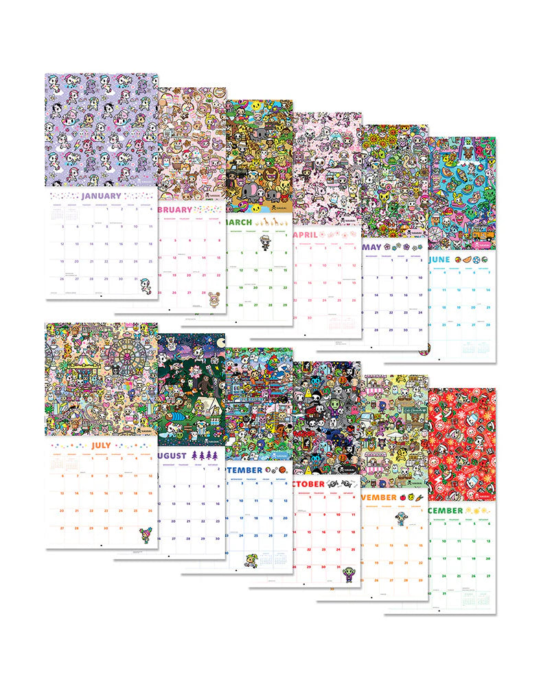 TokiDoki 2025 Wall Calendar