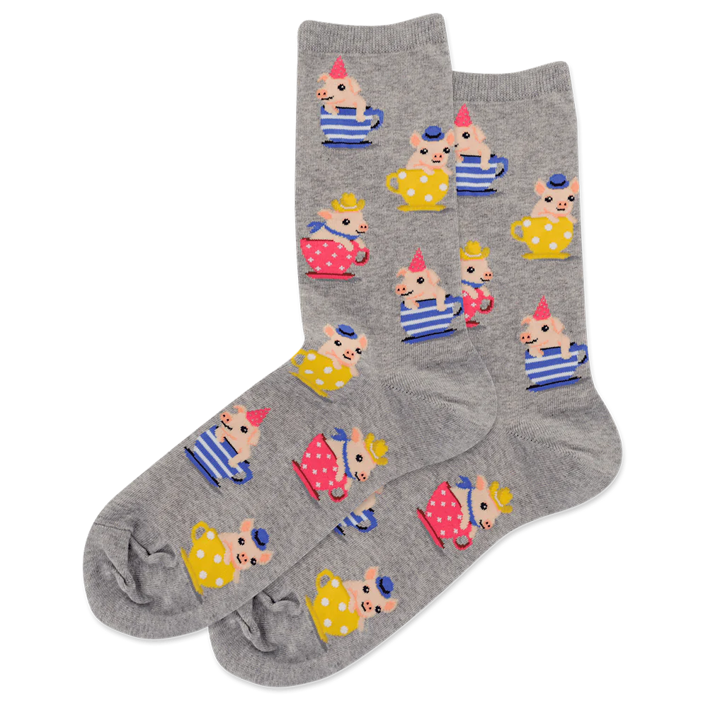 HOTSOX Women’s Teacup Pigs Sock