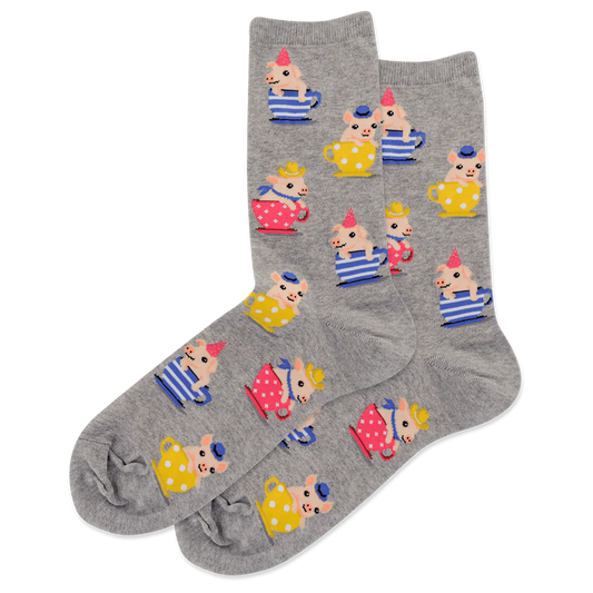 HOTSOX Women’s Teacup Pigs Sock