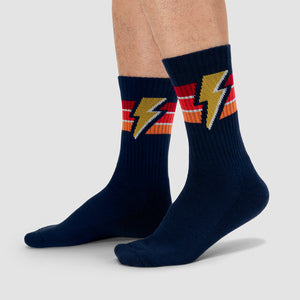 SOCK IT TO ME Unisex Athletic Ribbed Bolt Socks