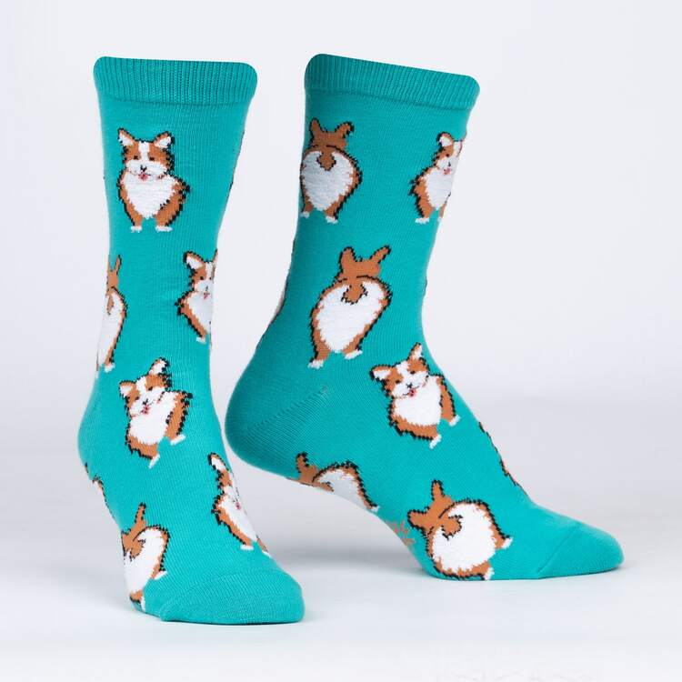 SOCK IT TO ME Nothing Butt Corgis Women’s Crew Socks