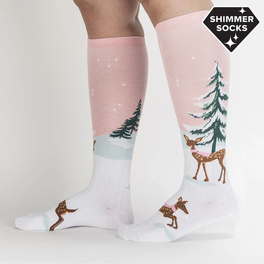 Sock it to me Womens Knee High Socks Deer