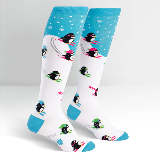 Sock it to me Womens Knee High socks Penguins