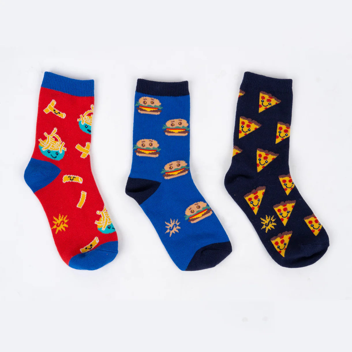 Sock It To Me Junior 3-pk Crew Socks  (ages 7-10) Various Designs